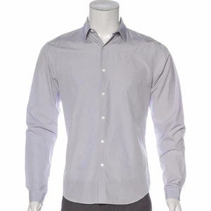 Sandro Gray Woven Dress Shirt